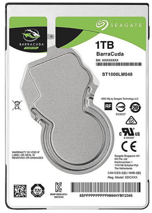 SEAGATE 1TB BARRACUDA 2.5