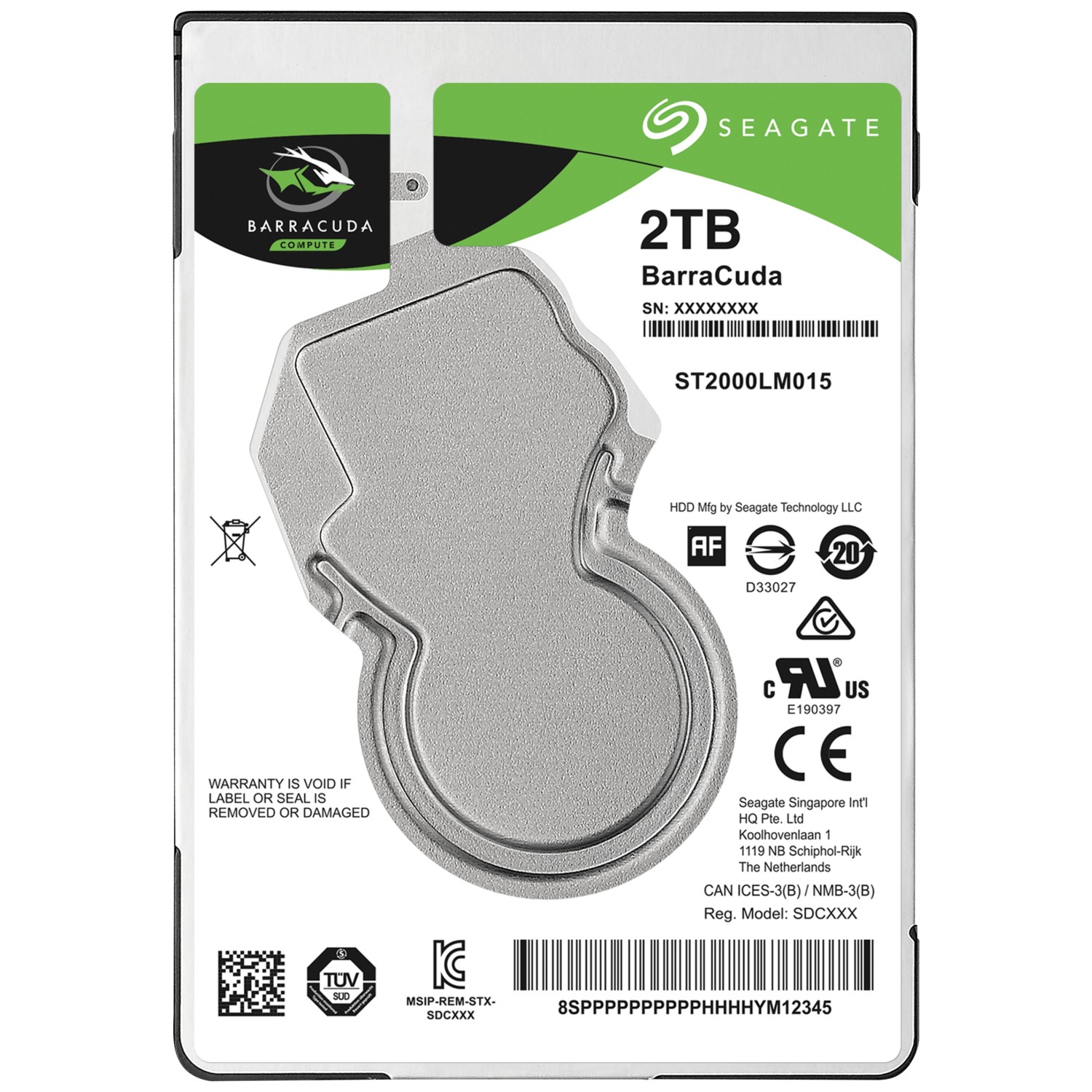 Seagate 2TB BARRACUDA 2,5